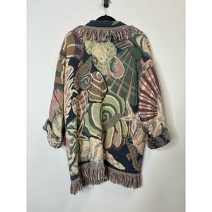 Vintage Blanket Jacket with seashells